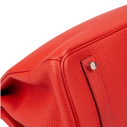 Hermès Rouge Togo Leather Birkin 35 Handbag
