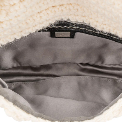 Fendi Limited Wool Baguette Handbag