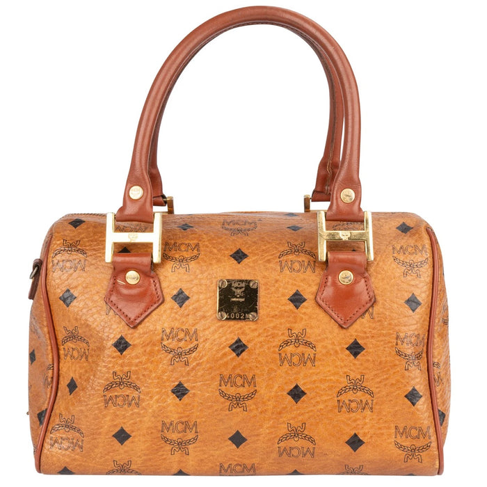 MCM Monogram Visetos Boston Handbag