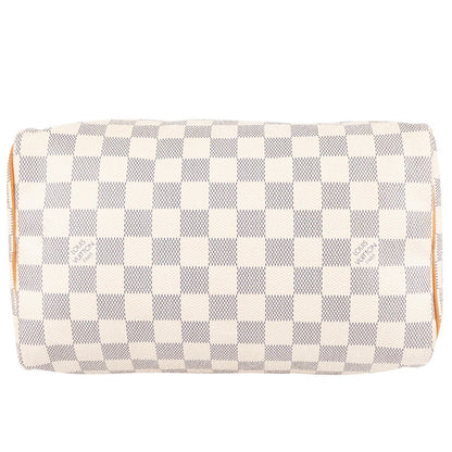Louis Vuitton Monogram Damier Azur Canvas Speedy 25 Handbag