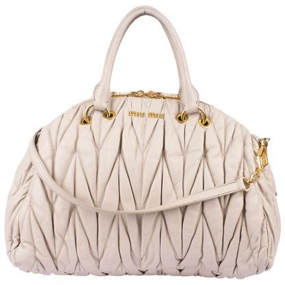 Miu Miu Quilted Leather Handbag