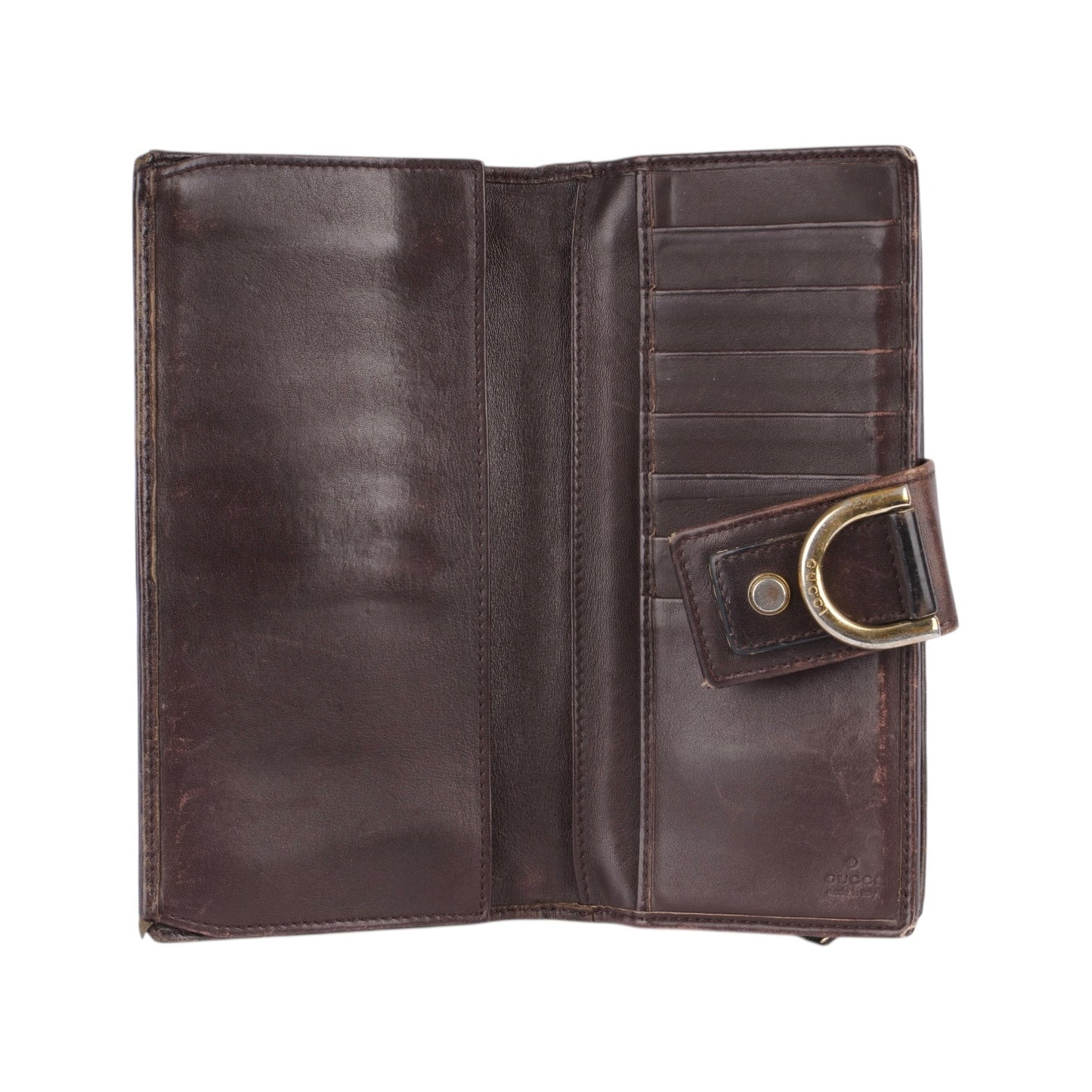 Gucci Engraved GG Logo Long Wallet