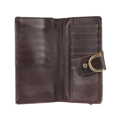 Gucci Engraved GG Logo Long Wallet