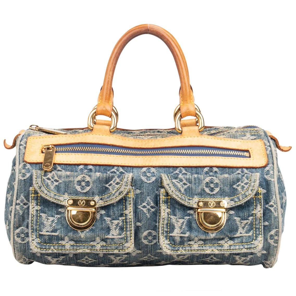 Louis Vuitton Denim Monogram Neo Speedy 30 Handbag