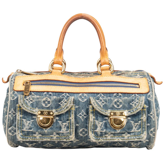Louis Vuitton Denim Monogram Neo Speedy 30 Handbag