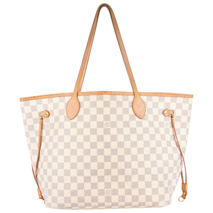 Louis Vuitton Damier Azur Neverfull MM Shopper Bag
