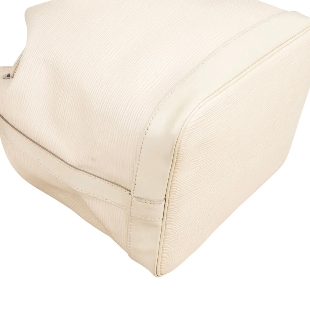 Louis Vuitton Blanco Epi Leather NM Noé Small Shoulder Bag