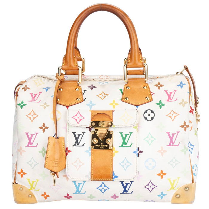 Louis Vuitton Murakami Multicolor Speedy 30 Handbag