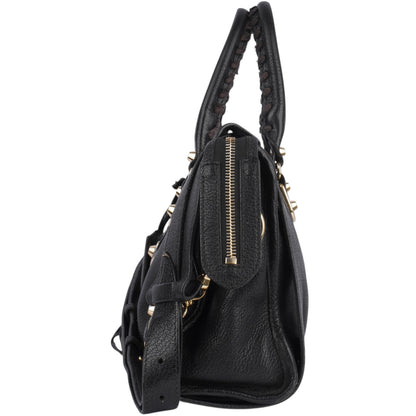 Balenciaga Black Leather City Handbag