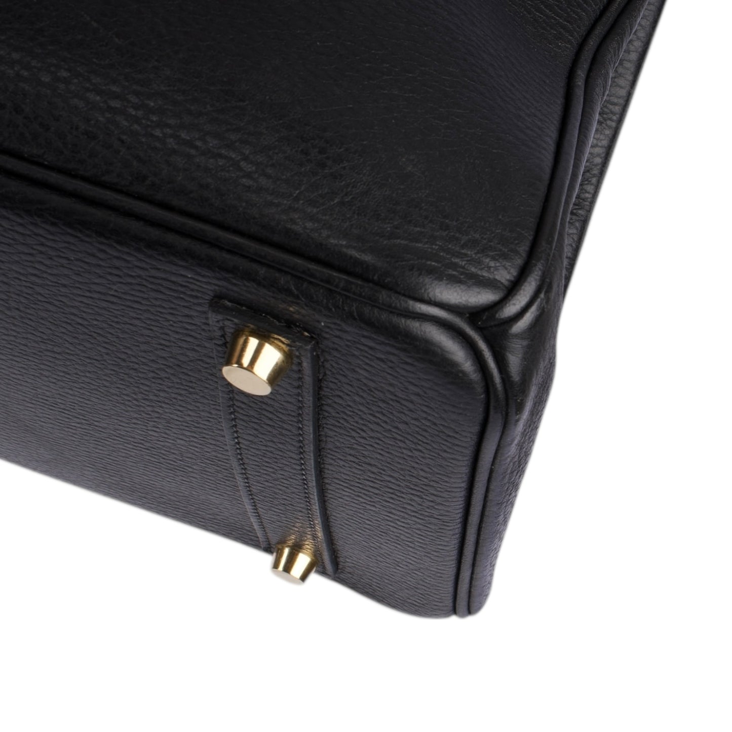 Hermès Black Leather Birkin 35 Handbag