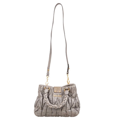 Miu Miu Quilted Leather City Handbag