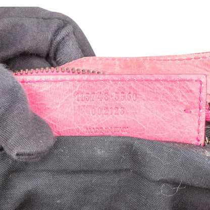 Balenciaga Pink Leather Classic City Handbag