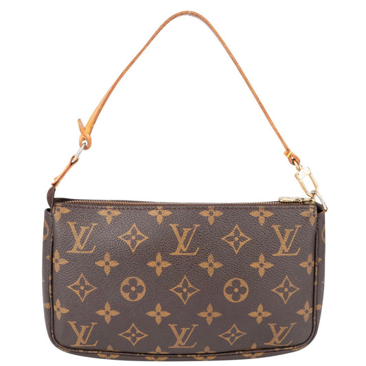 Louis Vuitton Canvas Monogram Pochette Accessory Handbag