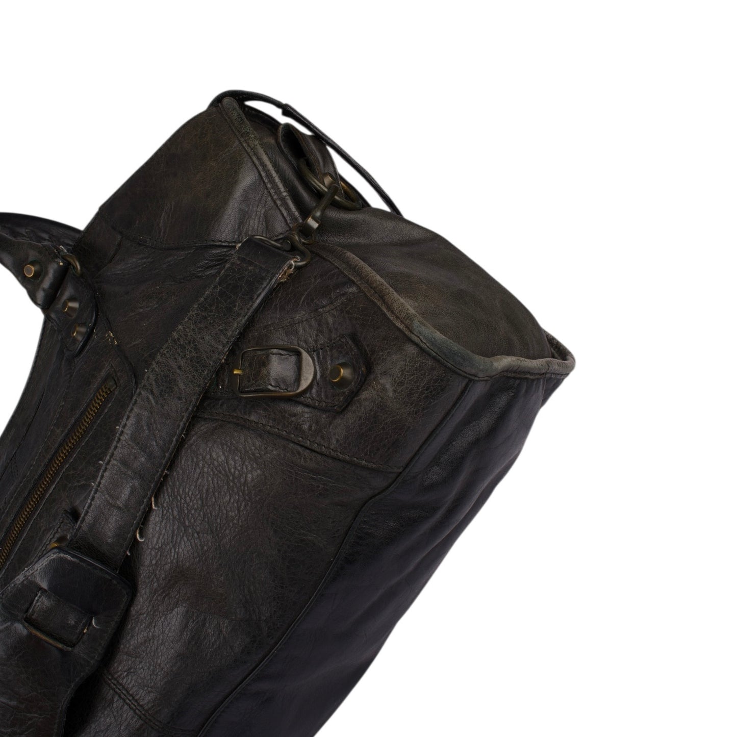 Balenciaga Black Leather City Handbag