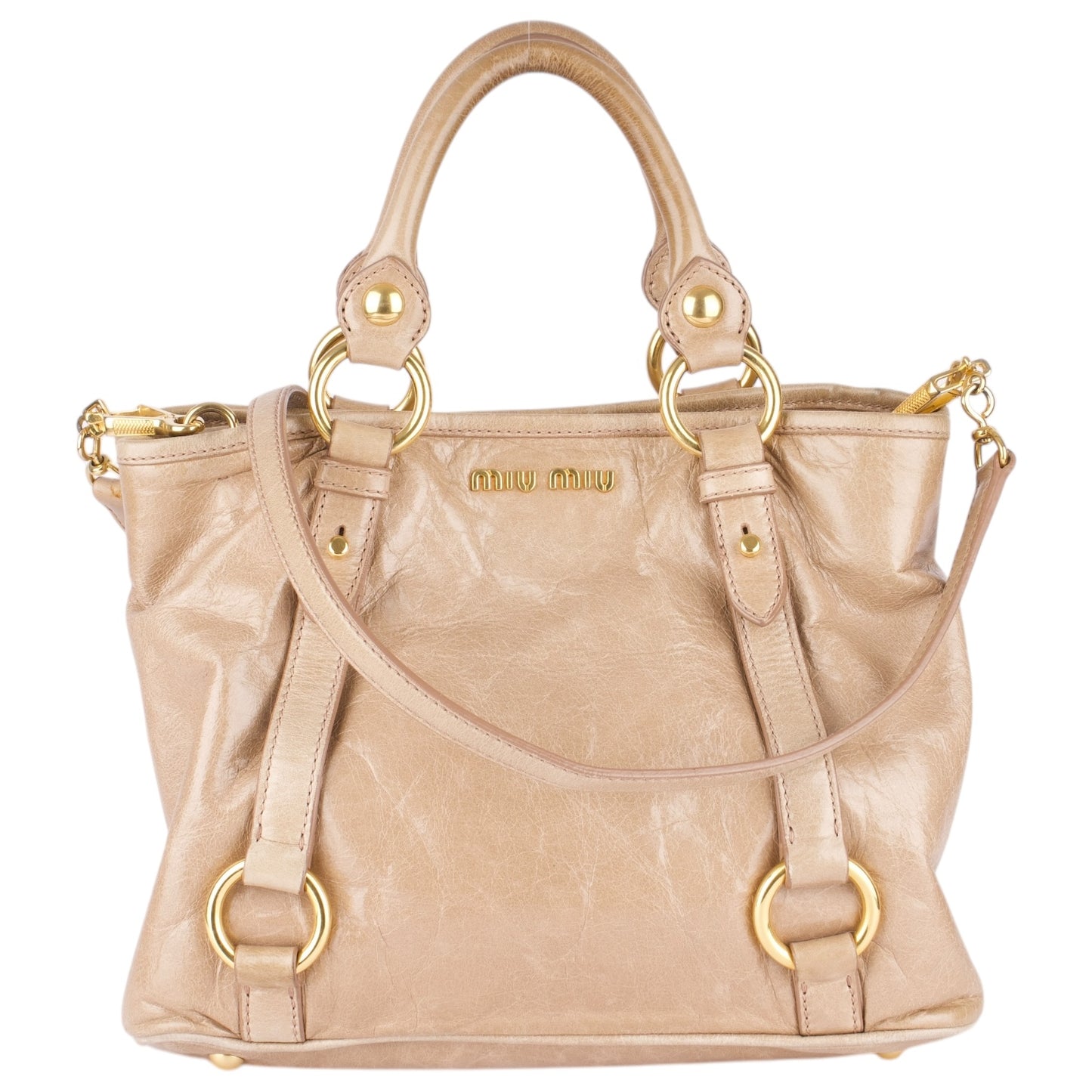 Miu Miu Leather City Handbag