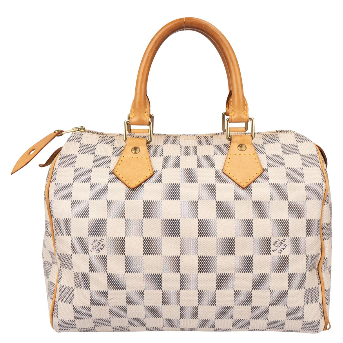 Louis Vuitton Damier Azur Monogram Speedy 25 Handbag