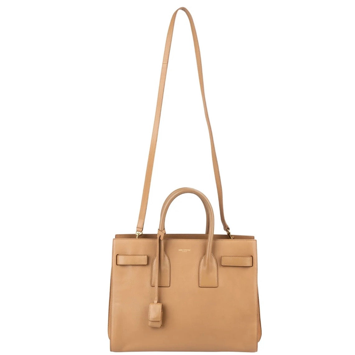 Yves Saint Laurent Smooth Leather Sac De Jour Handbag