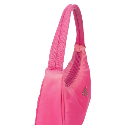 Prada Pink Nylon Triangle Vintage Re-Editon Handbag
