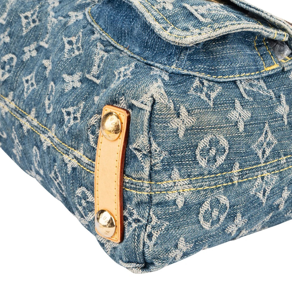 Louis Vuitton Denim Monogram Baggy PM Shoulder Bag