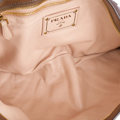 Prada Vitello Leather Shine Chain Shoulder Bag