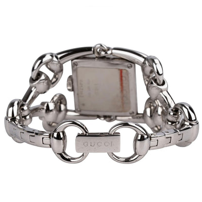 Gucci Silver Tone Signoria Horsebit 116.3 Women Watch