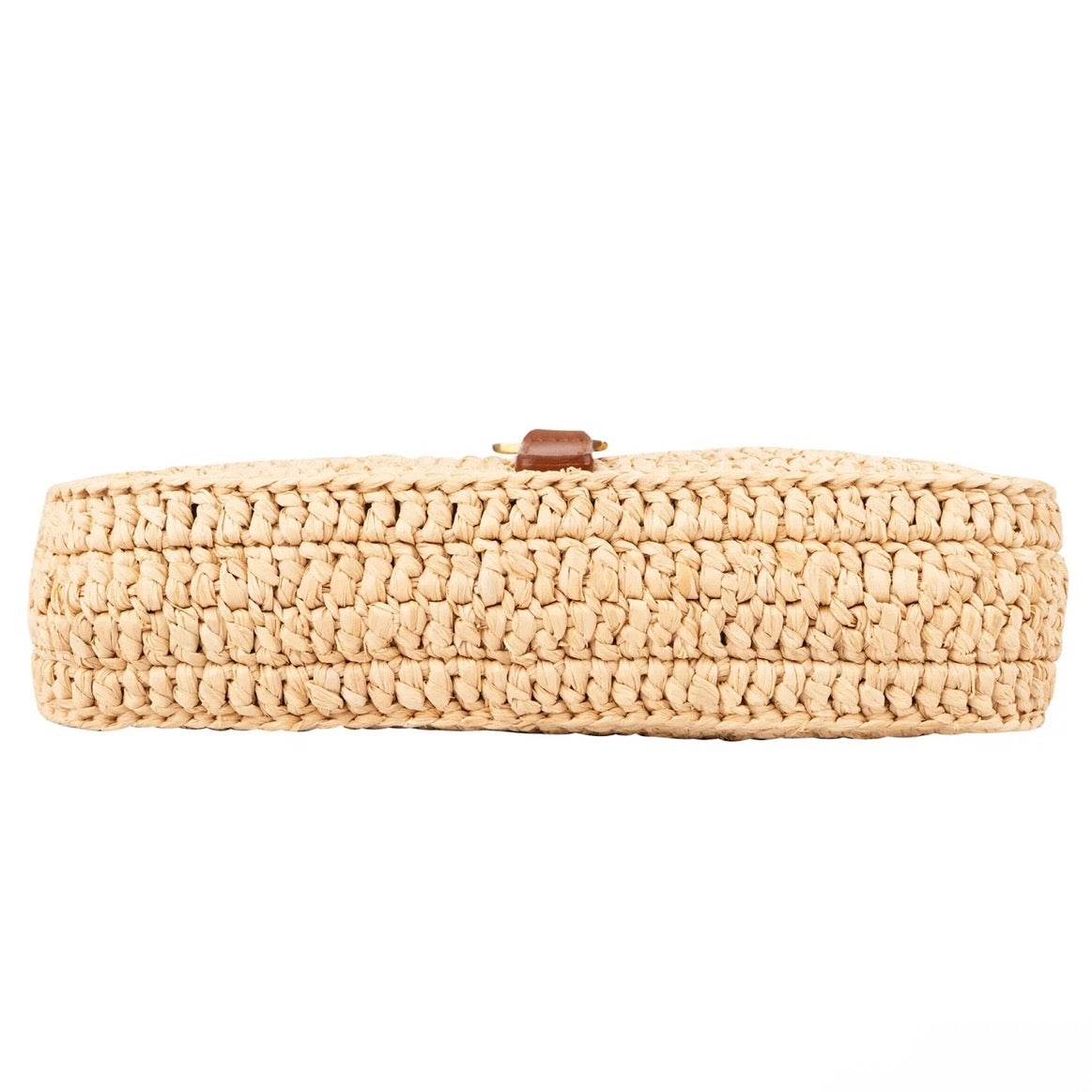 Saint Laurent Raffia Le 5 à 7 Hobo Mini Handbag