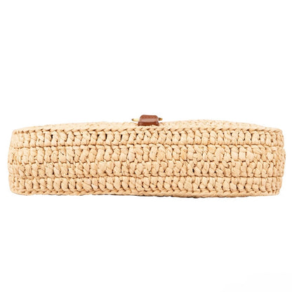 Saint Laurent Raffia Le 5 à 7 Hobo Mini Handbag