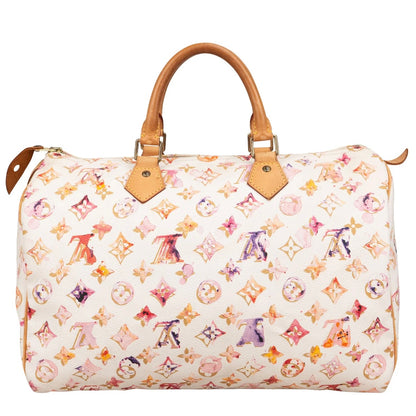 Louis Vuitton Limited Monogram Richard Prince Watercolor Speedy 35 Handbag