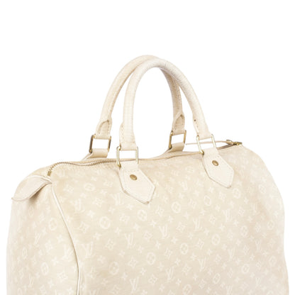 Louis Vuitton Mini Lin Monogram Speedy 30 Handbag