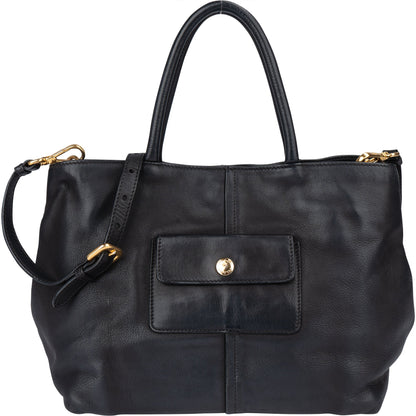Prada Black Calf Leather City Handbag