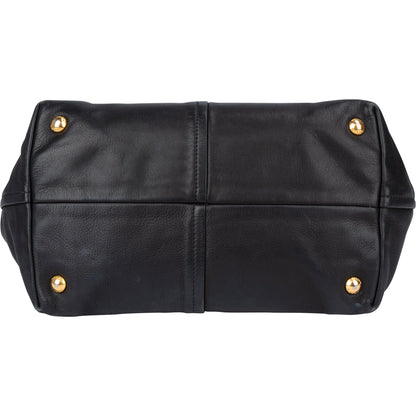 Prada Black Calf Leather City Handbag