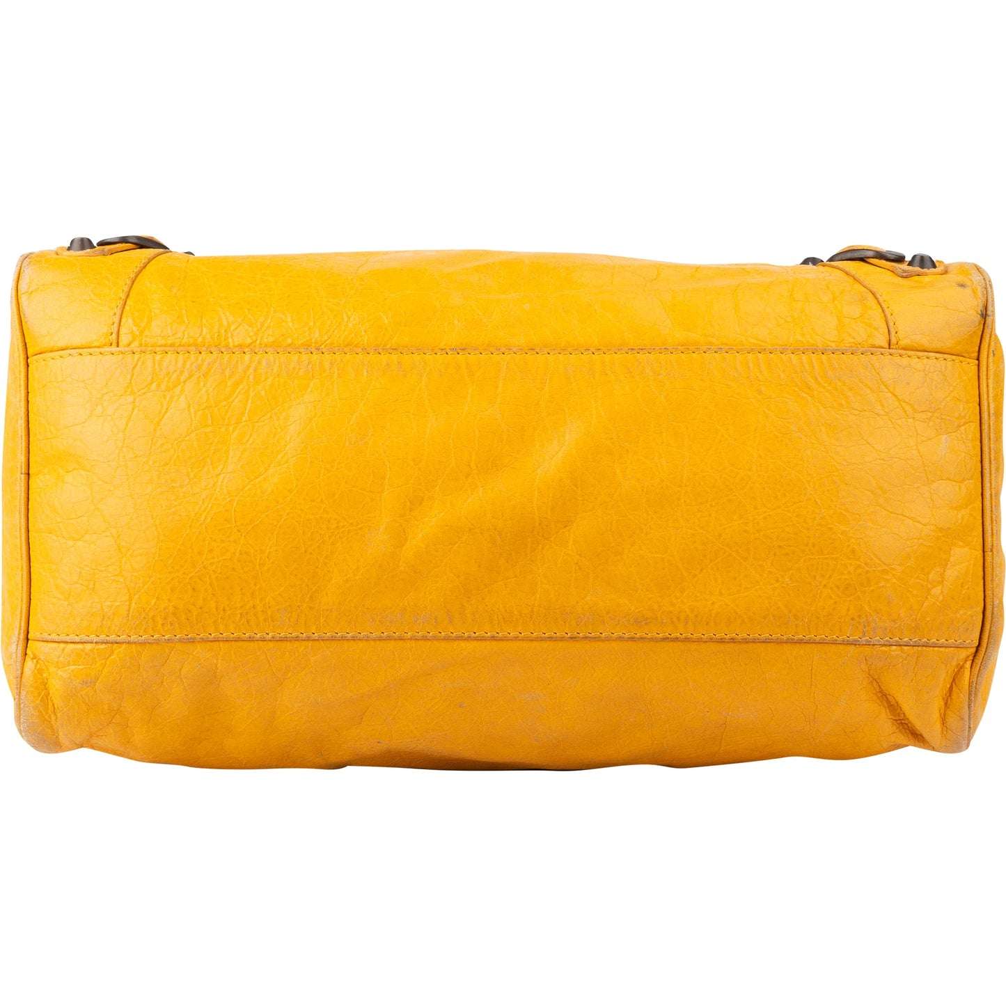 Balenciaga Yellow Leather City Handbag