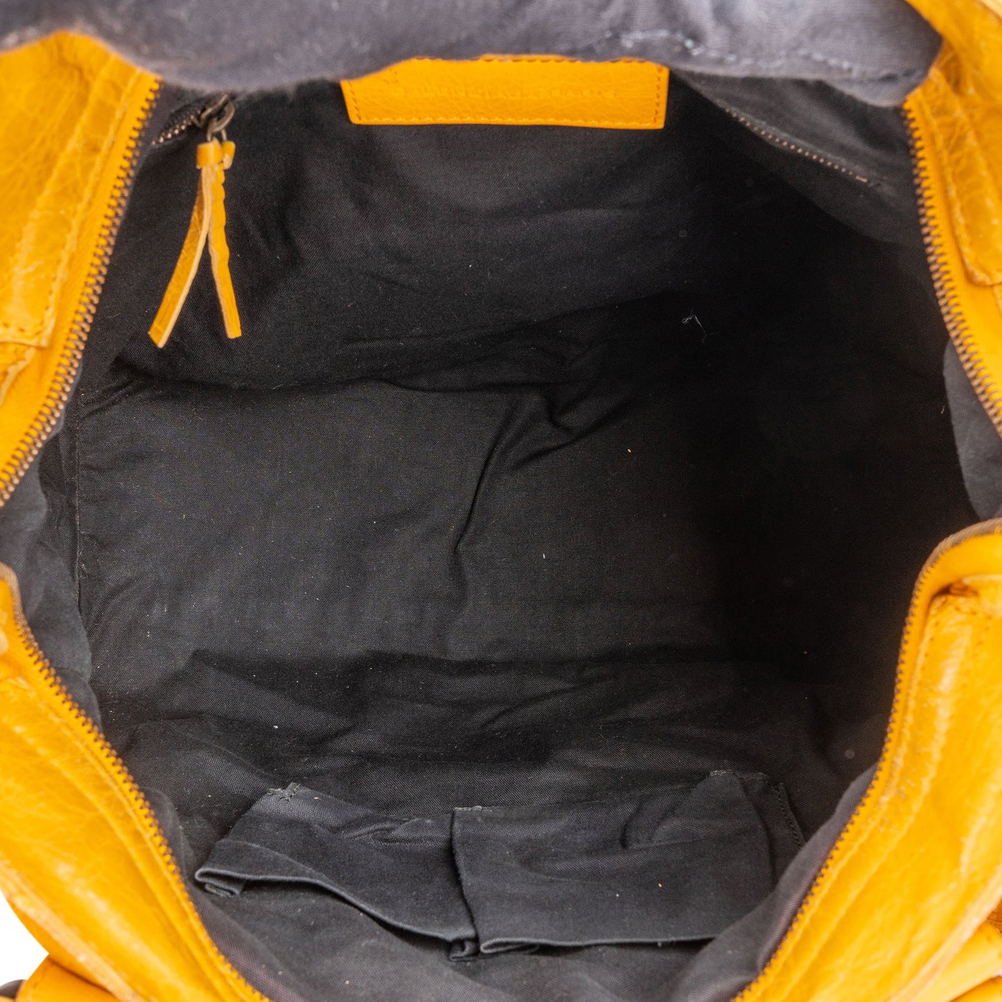 Balenciaga Yellow Leather City Handbag