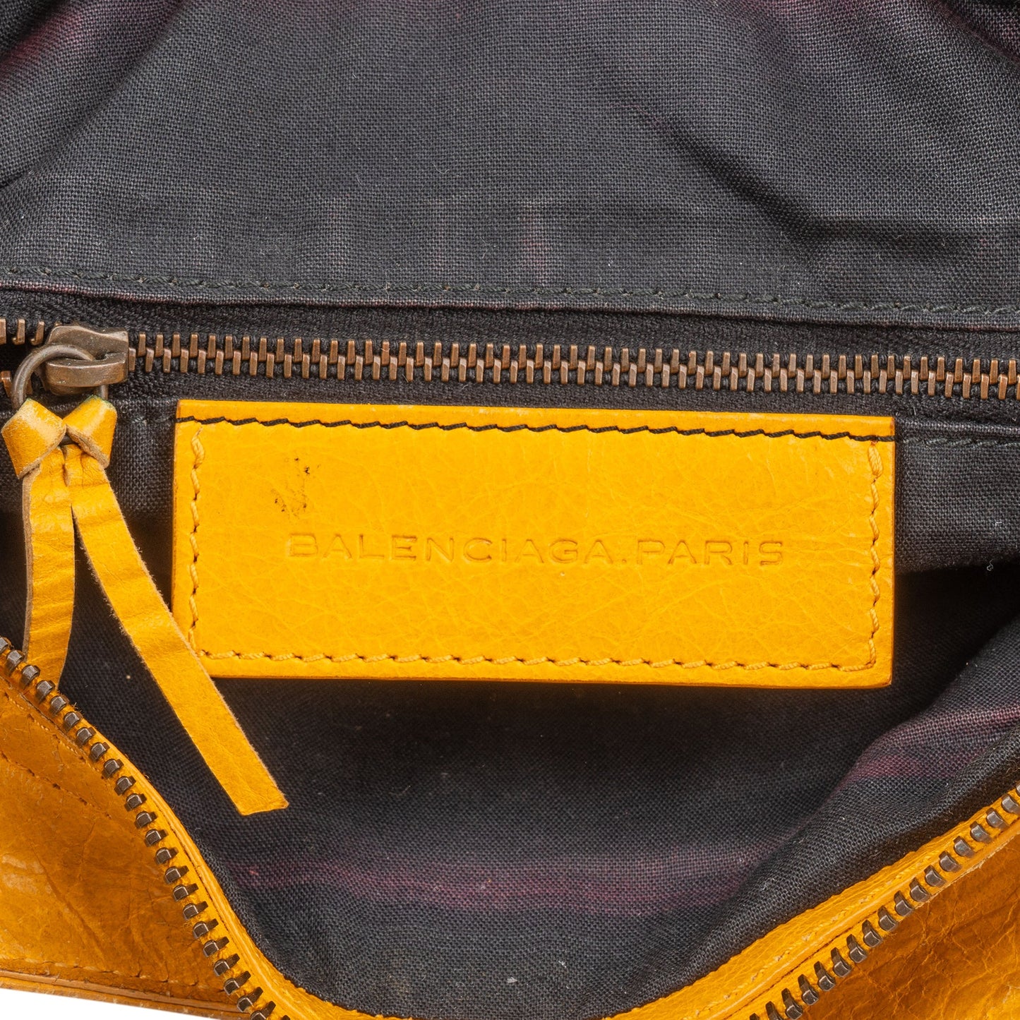 Balenciaga Yellow Leather City Handbag