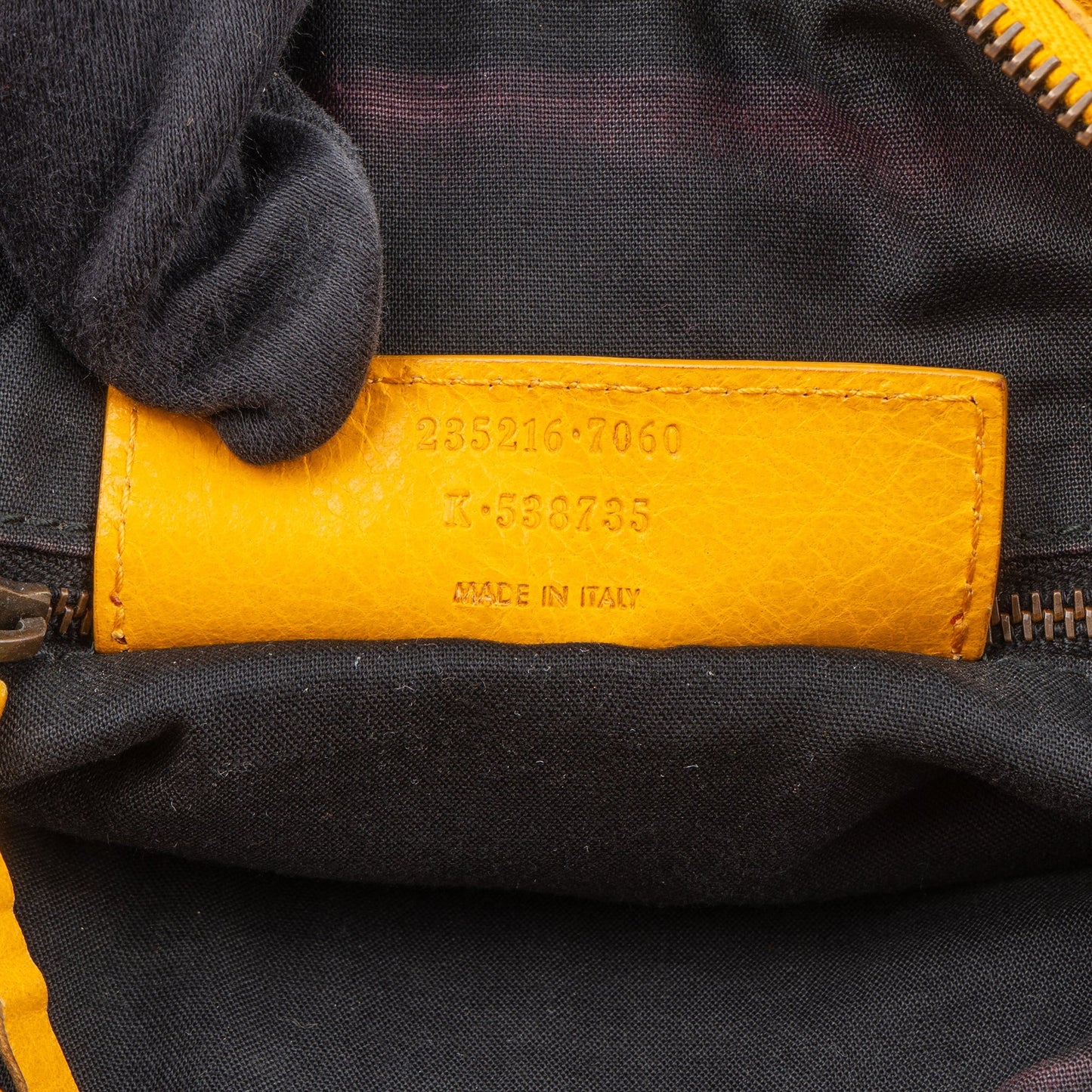 Balenciaga Yellow Leather City Handbag
