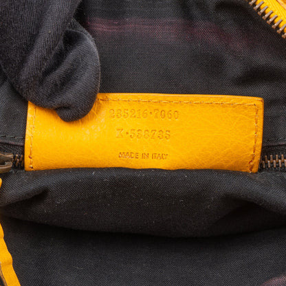 Balenciaga Yellow Leather City Handbag