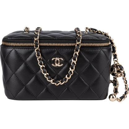Chanel Quilted Lambskin Vanity Adjustable Crossbody Bag
