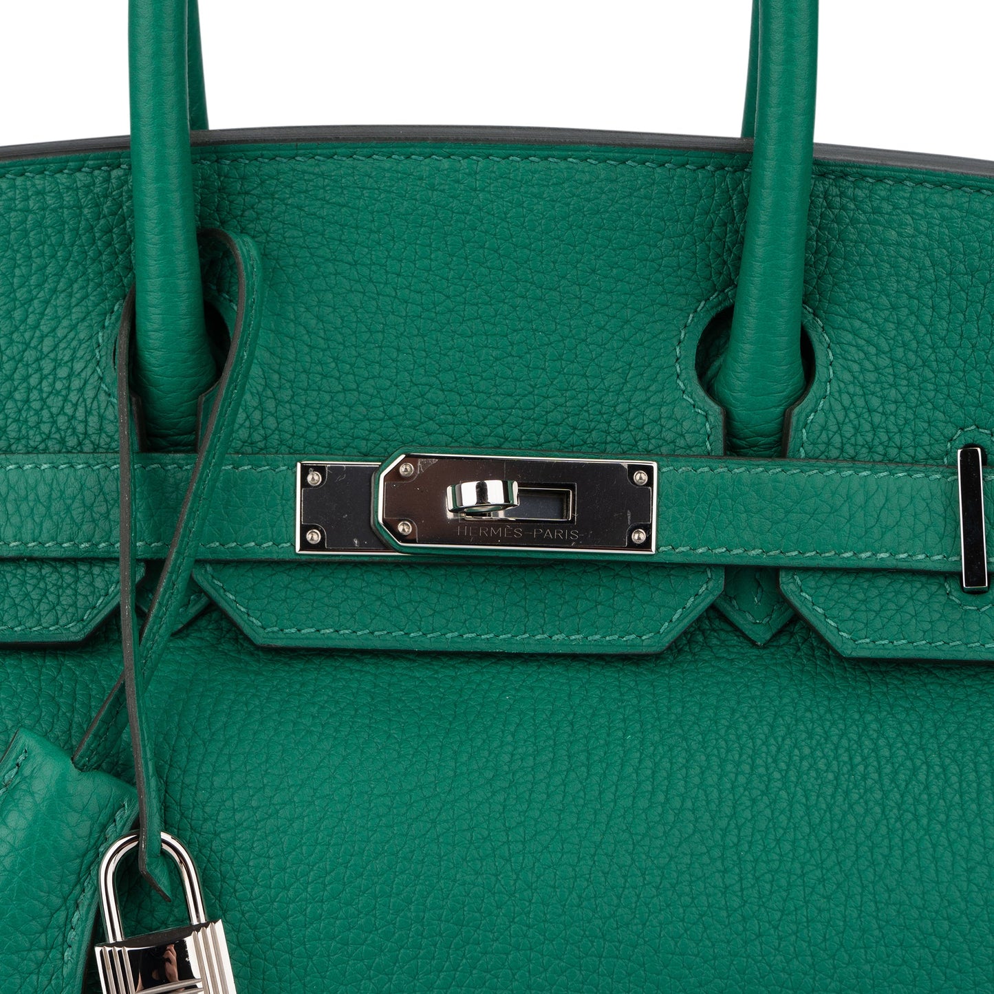 Hermès Vert Vertigo Verso Taurillon Clemence Leather Birkin 30 Handbag (2018)