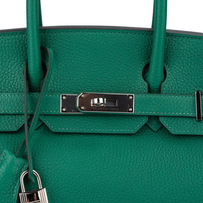 Hermès Vert Vertigo Verso Taurillon Clemence Leather Birkin 30 Handbag (2018)