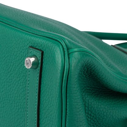 Hermès Vert Vertigo Verso Taurillon Clemence Leather Birkin 30 Handbag (2018)