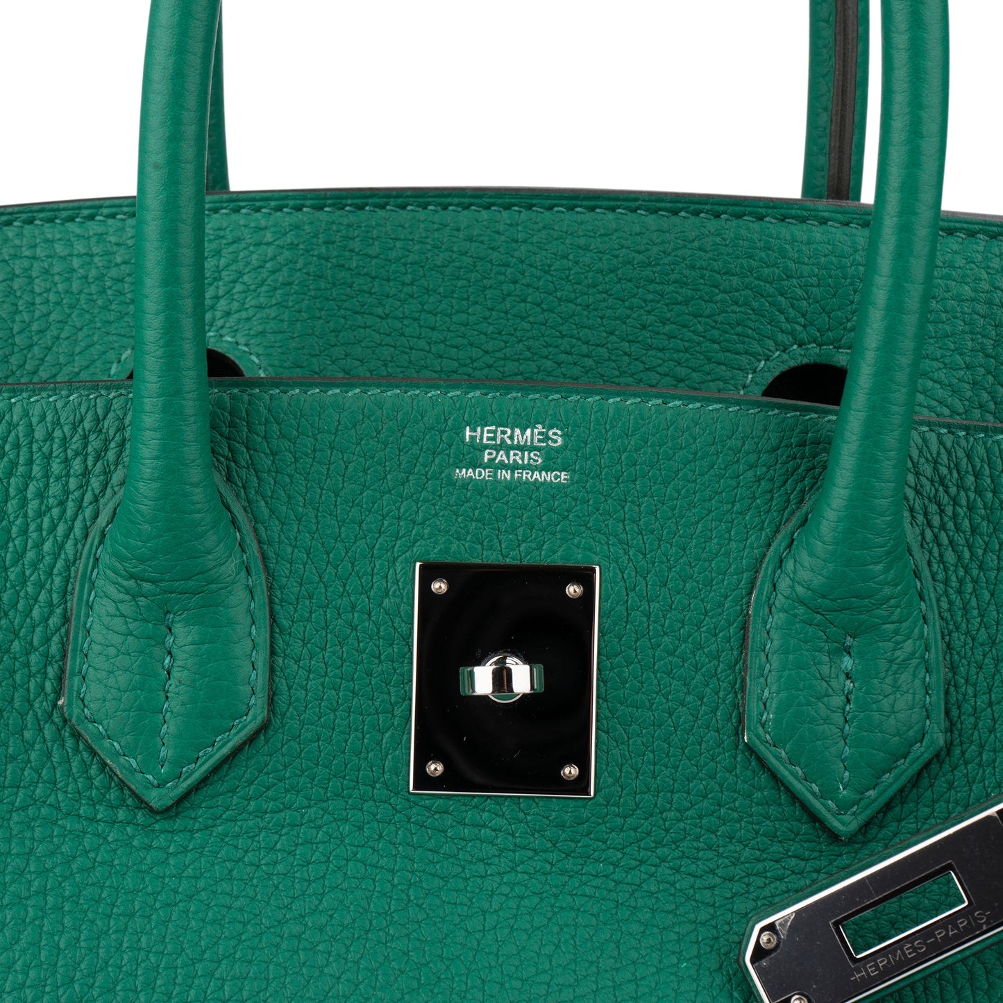 Hermès Vert Vertigo Verso Taurillon Clemence Leather Birkin 30 Handbag (2018)
