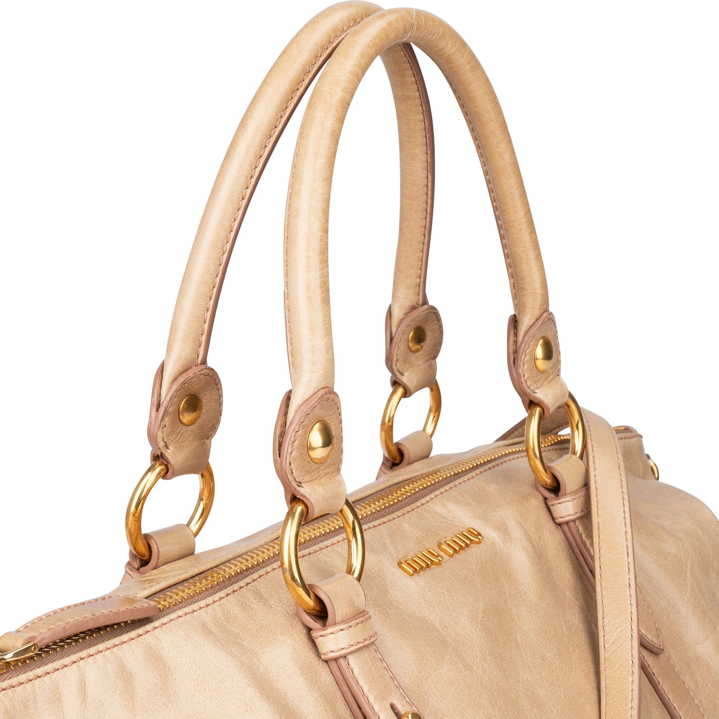 Miu Miu Leather City Handbag