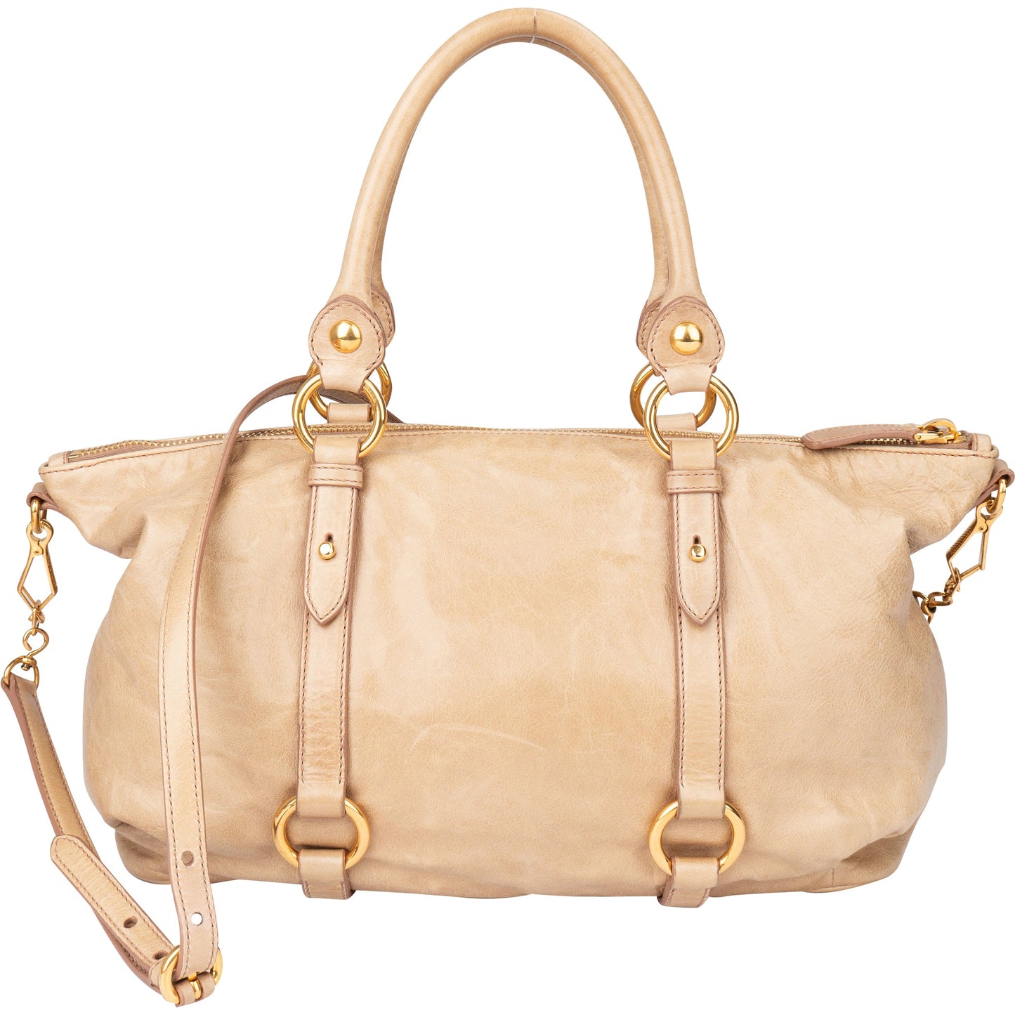 Miu Miu Leather City Handbag