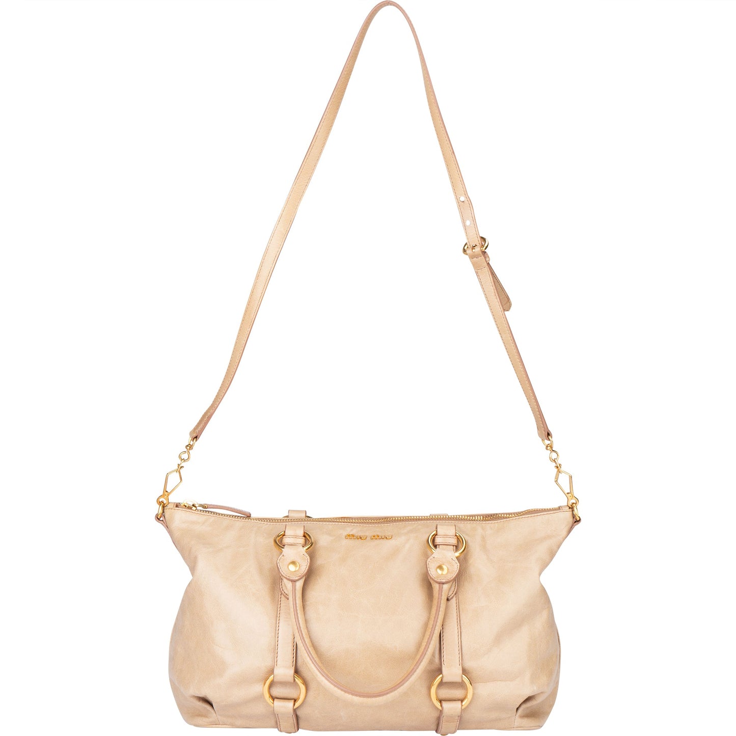 Miu Miu Leather City Handbag