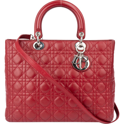 Christian Dior Quilted Leather Lady Dior Handbag