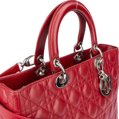 Christian Dior Quilted Leather Lady Dior Handbag