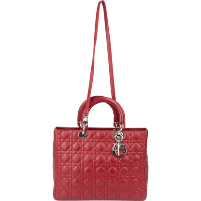 Christian Dior Quilted Leather Lady Dior Handbag