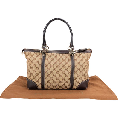 Gucci GG Monogram Heart Handbag