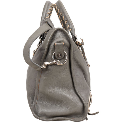 Balenciaga Grey Leather City Handbag