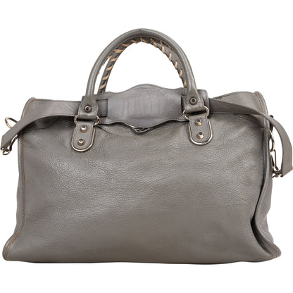 Balenciaga Grey Leather City Handbag